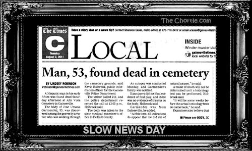 Slow news day